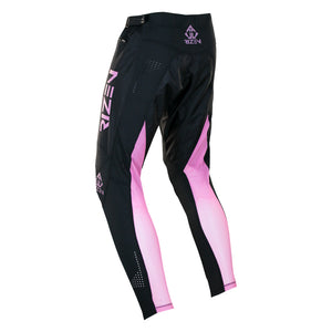 rizen TACHYON PRO MK 2 BMX PANTS - BLACK/BABY PINK - back left view