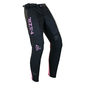 rizen TACHYON PRO MK 2 BMX PANTS - BLACK/BABY PINK - front right view