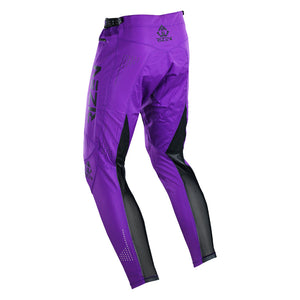 rizen TACHYON PRO MK 2 BMX PANTS - PURPLE/BLACK- back left view