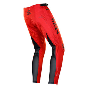 rizen TACHYON PRO MK 2 BMX PANTS - RED/BLACK - BACK RIGHT view