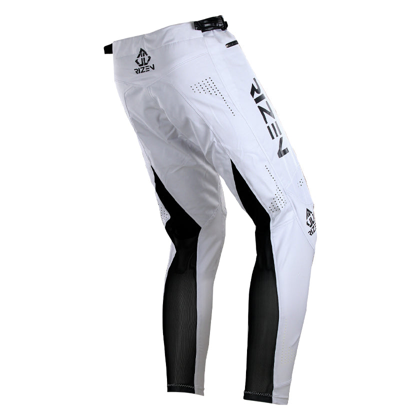 TACHYON PRO MK 2 MTB PANTS - WHITE/BLACK FRONT LEFT
