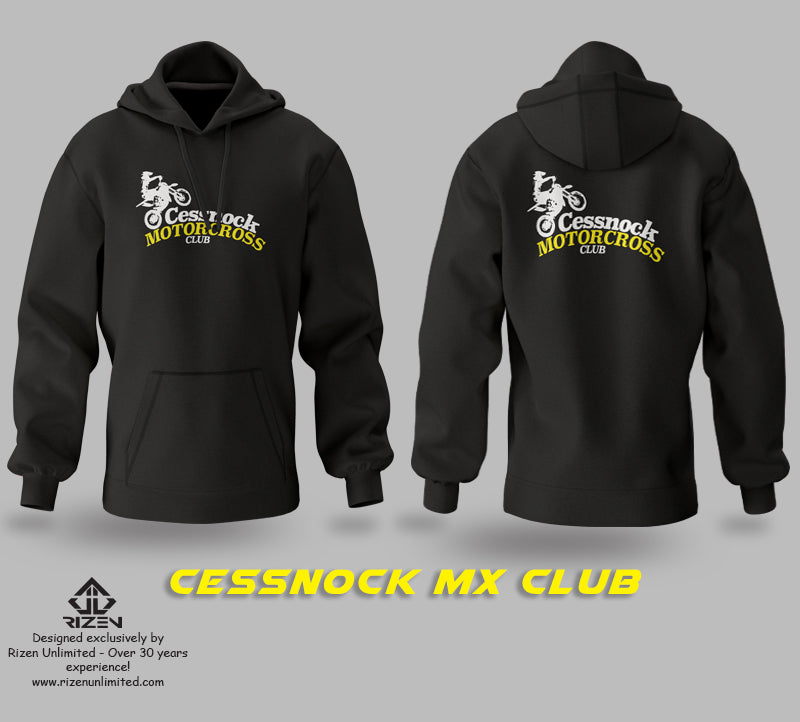 CESSNOCK_MX_CLUB_RIZEN_HOODIE, Rizen custom hoodie, custom hoodie, screen print hoodie, sublimated hoodie, sublimation