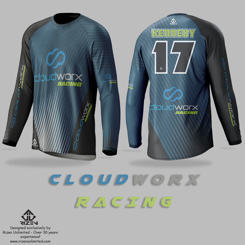 Cloudworx Racing team jerseys, custom bmx jerseys, custom jerseys, custom mx jerseys
