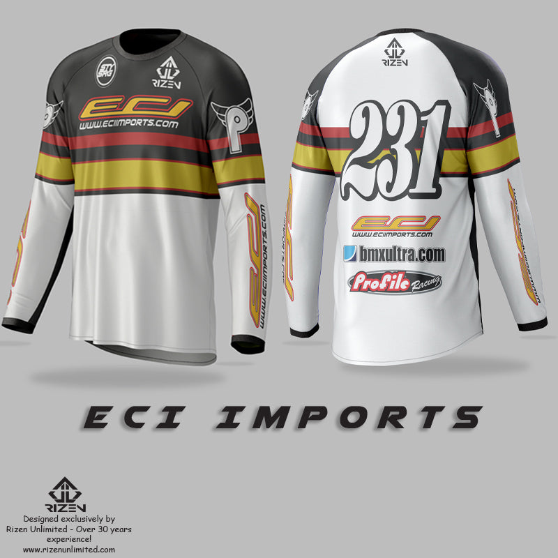 ECI Imports team jerseys, custom bmx jerseys, custom jerseys, custom mx jerseys