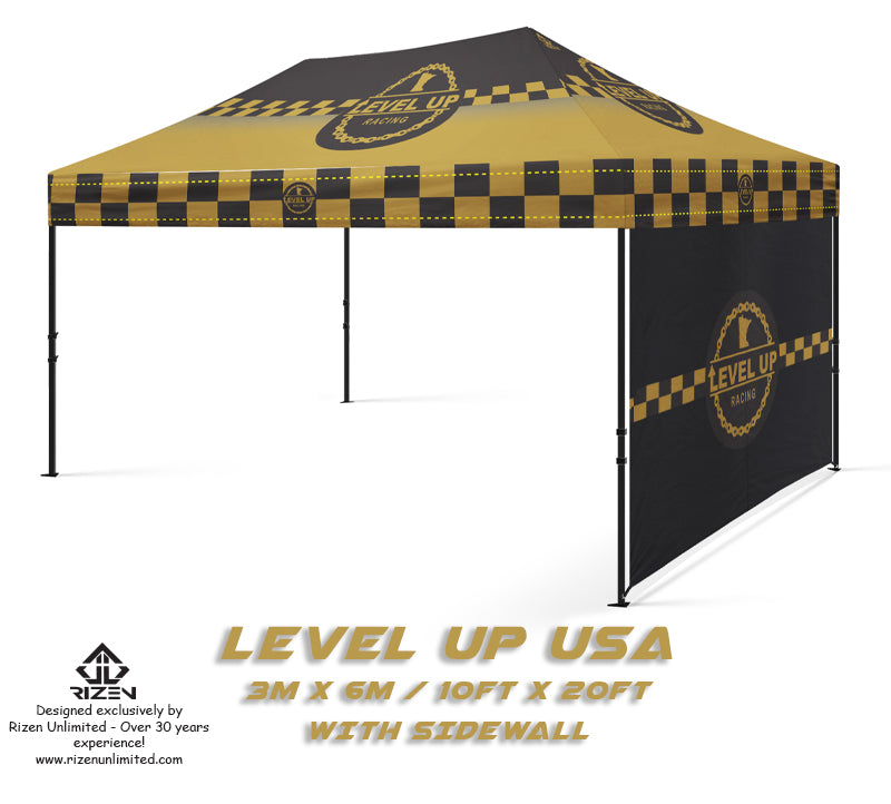 level up large custom tent gazebo, rizen custom tents, rizen custom gazebo, rizen custom ezy pop-up, custom tents, large custom tents, 