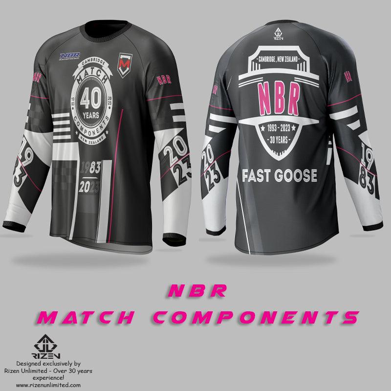 NBR and Match components team jerseys, custom bmx jerseys, custom jerseys, custom mx jerseys