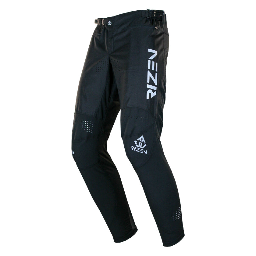 TACHYON PRO MK 2 MTB PANTS - BLACK/WHITE FRONT LEFT