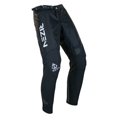 rizen TACHYON PRO MK 2 BMX PANTS - BLACK/WHITE - front right view