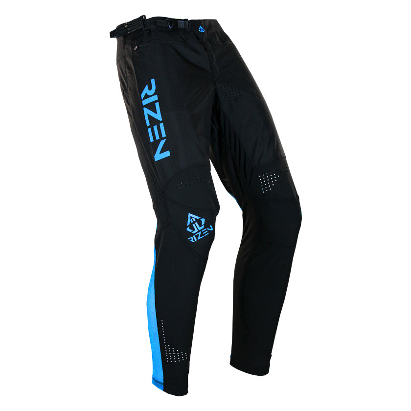 rizen TACHYON PRO MK 2 BMX PANTS - BLACK/LIGHT BLUE - front right view