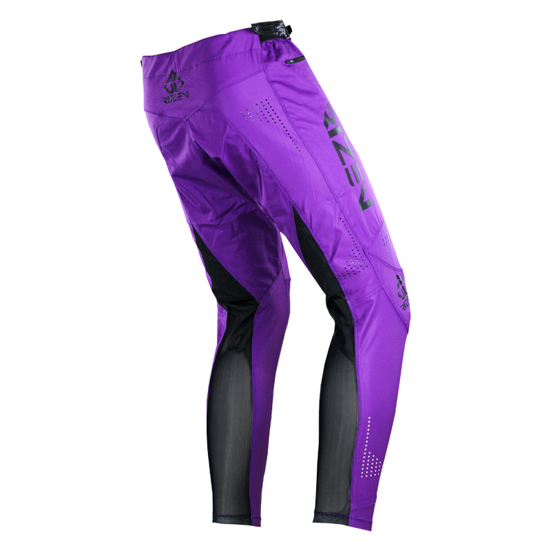 rizen TACHYON PRO MK 2 BMX PANTS - PURPLE/BLACK- front left view