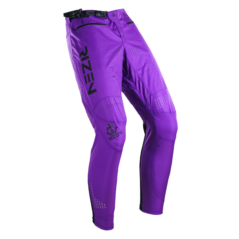 TACHYON PRO MK 2 BMX PANTS YOUTH - PURPLE/BLACK - front right