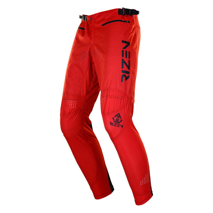 TACHYON PRO MK 2 BMX PANTS YOUTH -RED/BLACK - front left