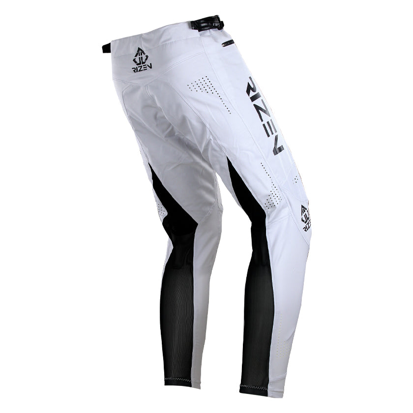 rizen TACHYON PRO MK 2 BMX PANTS - WHITE/BLACK - front left view