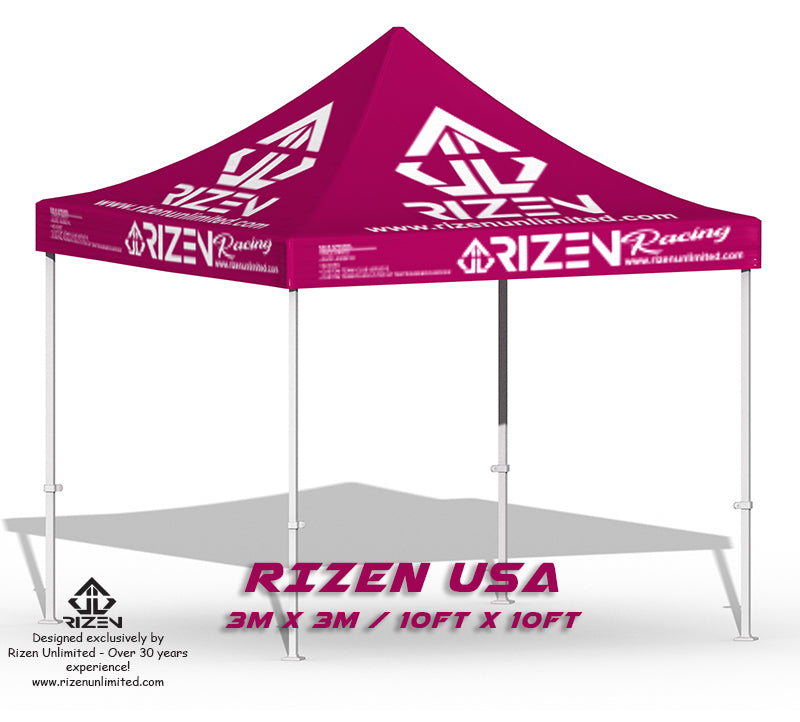 rizen usa team custom tent gazebo, rizen custom tents, rizen custom gazebo, rizen custom ezy pop-up, custom tents, large custom tents, 