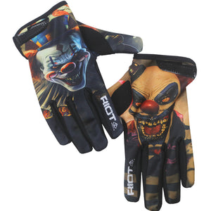 Rizen, rizen unlimited, gloves, bmx gloves, mtb gloves, mx gloves, motocross gloves, Performance BMX Gloves, Custom BMX Gloves, Rizen Riot Series Gloves, Limited Edition BMX Gloves, insane clown  bmx gloves