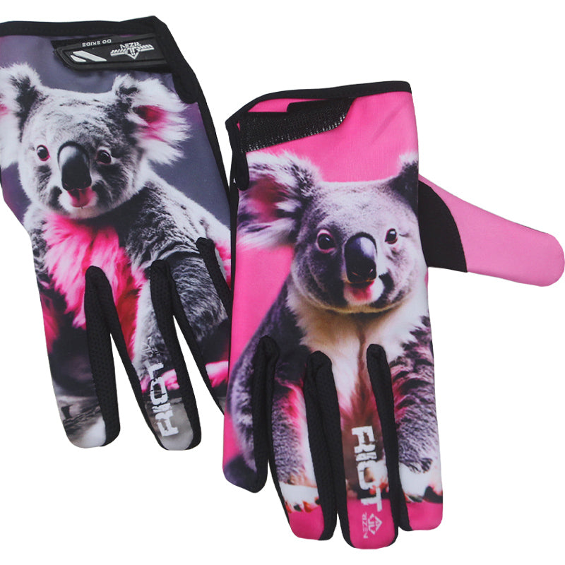 Rizen, rizen unlimited, gloves, bmx gloves, mtb gloves, mx gloves, motocross gloves, Performance BMX Gloves, Custom BMX Gloves, Rizen Riot Series Gloves, Limited Edition BMX Gloves, kandyfloss koala  bmx gloves