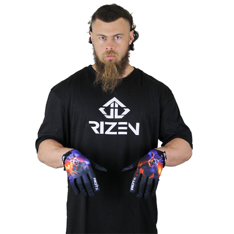 Rizen, rizen unlimited, gloves, bmx gloves, mtb gloves, mx gloves, motocross gloves, Performance BMX Gloves, Custom BMX Gloves, Rizen Riot Series Gloves, Limited Edition BMX Gloves, Krazy Kangaroo bmx gloves