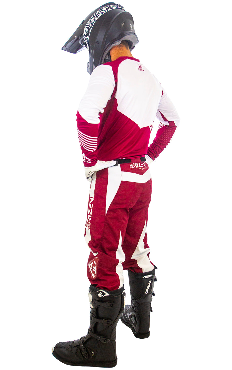 FORCE MOTO - MARONE/WHITE