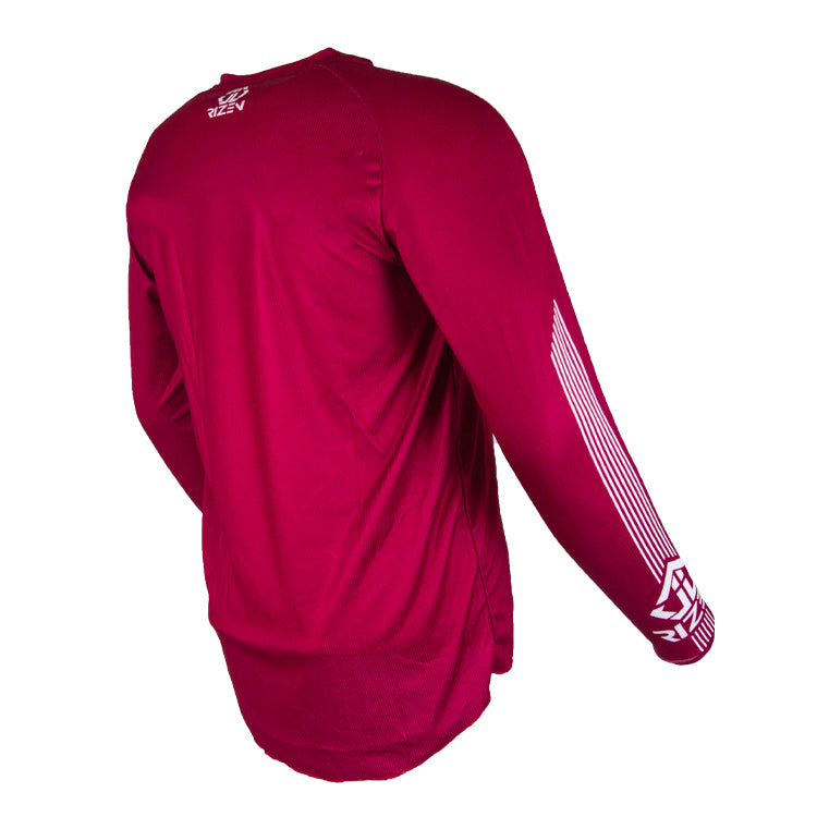 PHAZE 1 JERSEY - MARONE/WHITE
